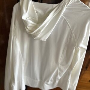 Eddie Bauer Cream white Zip-Up Hoodie Jacket